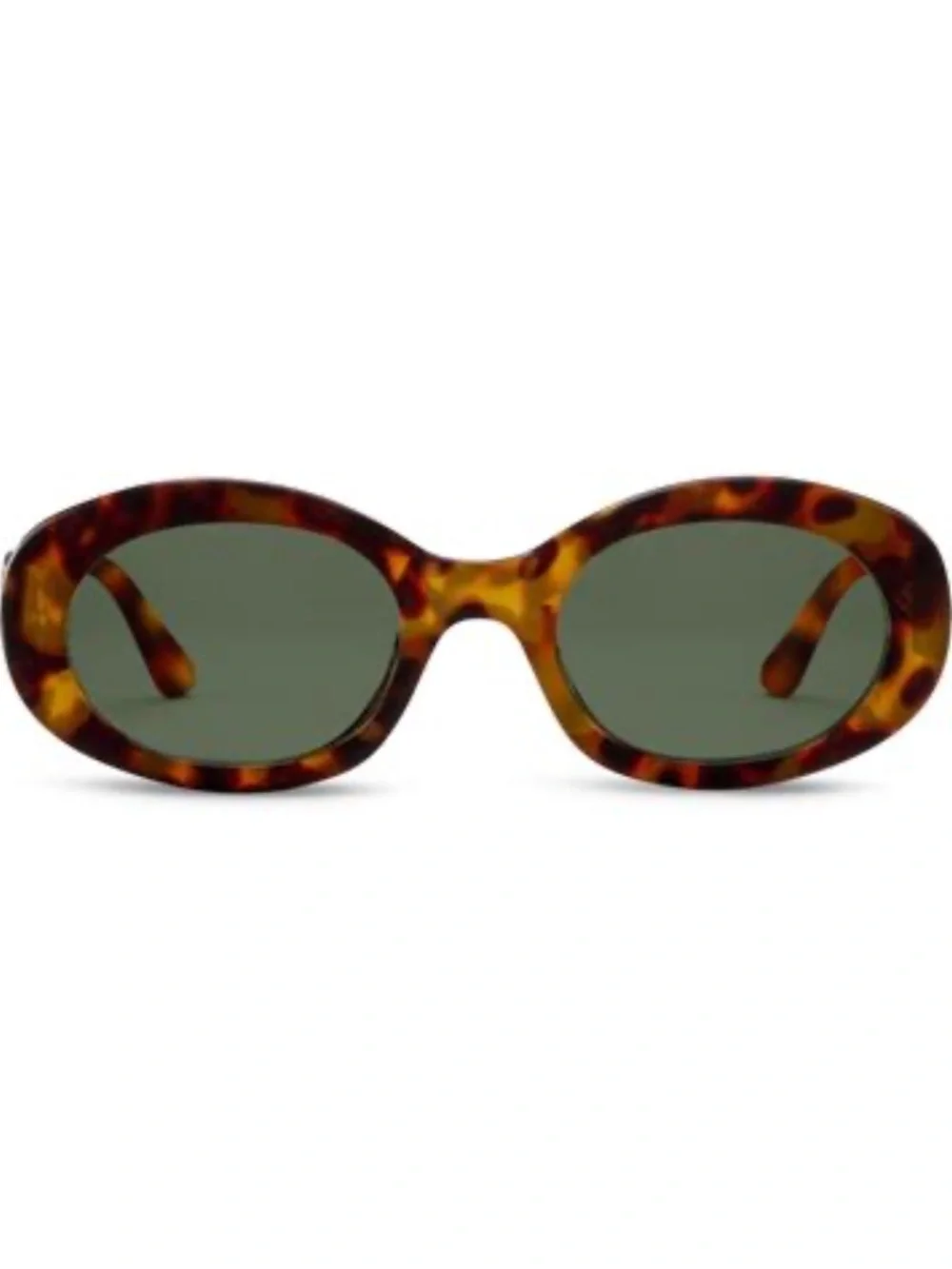 NEW Oval Tortoise Polarized Carolyn‎ Bessette inspired Peepers Sunglasses +0.00